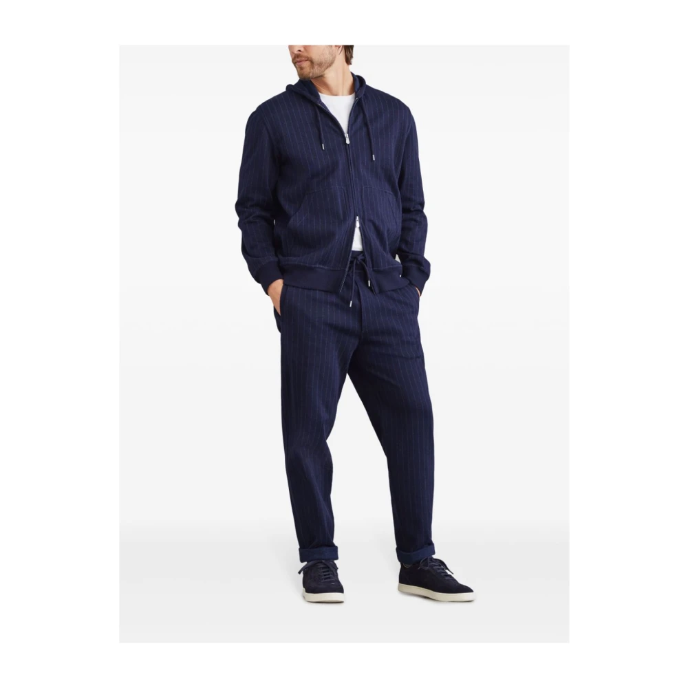 BRUNELLO CUCINELLI Blauwe Joggingbroek Blue Heren