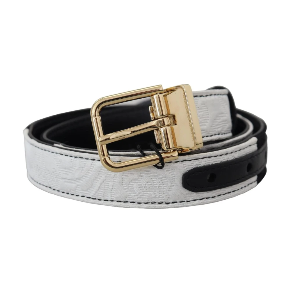 Dolce & Gabbana Donna Bianco - Cintura Reversibile In Pelle - Accessories - One Size