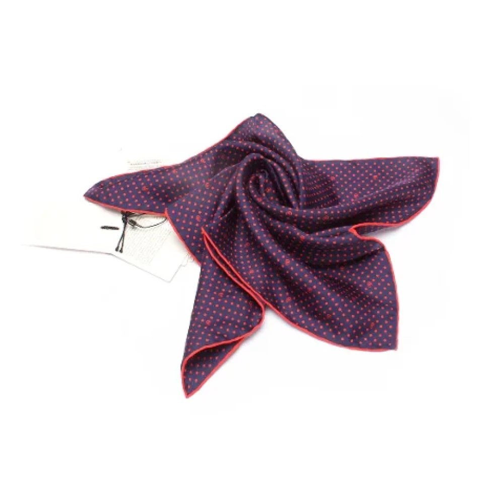 Gucci Vintage Pre-owned Cotton scarves Purple Dames