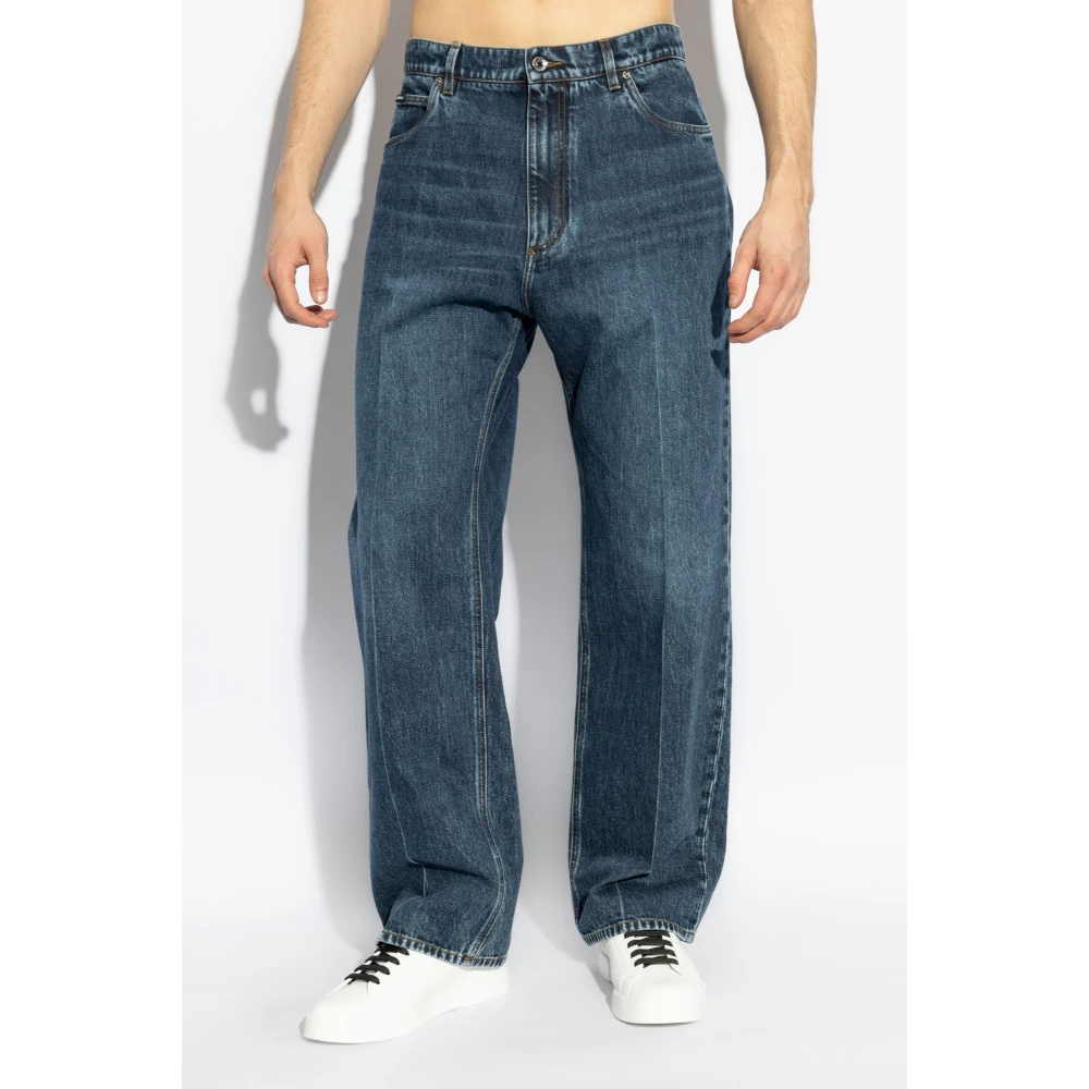 Dolce & Gabbana Straight leg jeans Blue Heren