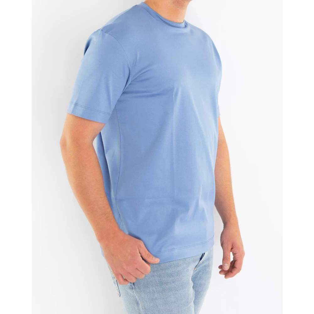 Valenza Interlock Supima T-Shirt Blauw Blue Heren