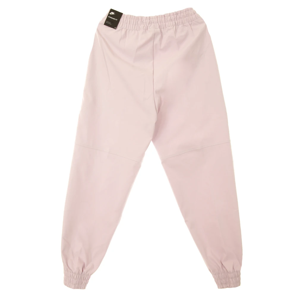 Nike Hoge Taille Geweven Lange Broek Pink Dames