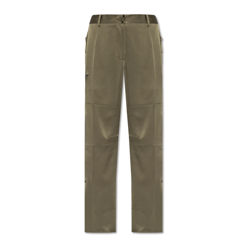 Helmut Lang Broek met talrijke zakken Green Dames