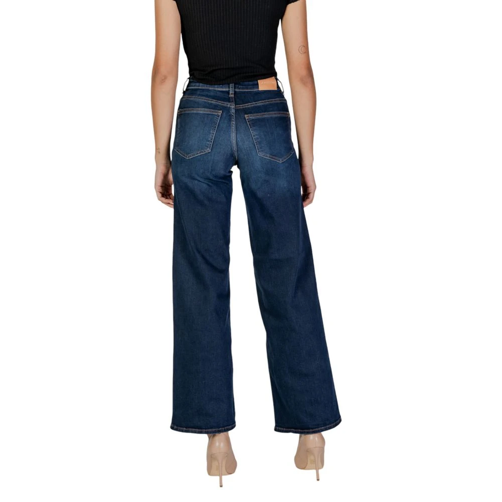 Only Blauwe Katoenen Jeans & Broeken Collectie Blue Dames