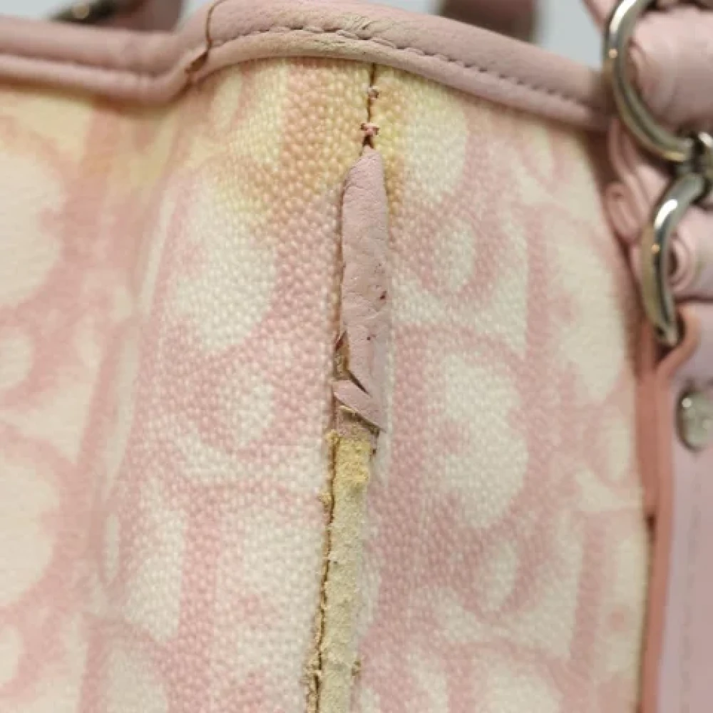 Dior Vintage Pre-owned Leather handbags Pink Dames