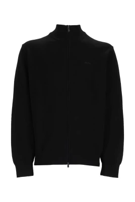 Sweater med mockhals och hel dragkedja