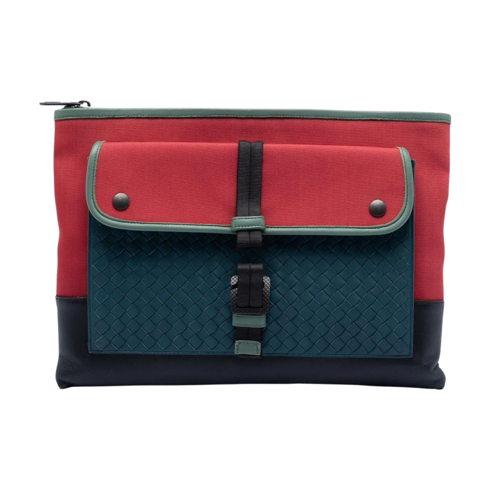 Bottega Veneta Vintage Women's Pre-Owned Woven Leather Pouch