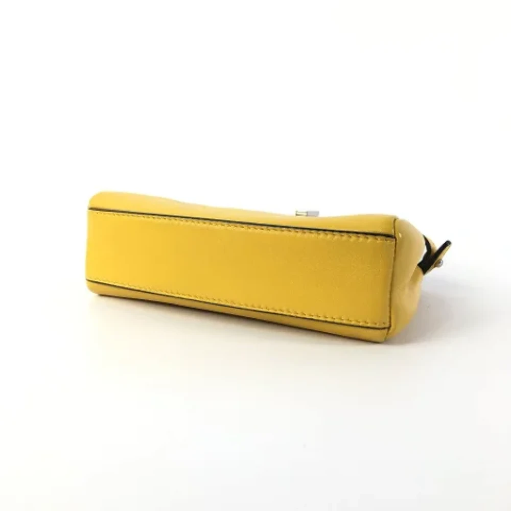 Fendi Vintage Pre-owned Leather fendi-bags Yellow Dames
