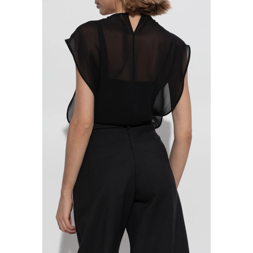 Alaïa Mouwloze body Black Dames