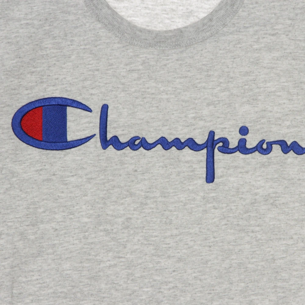 Champion Heather Crewneck Tee Gray Heren