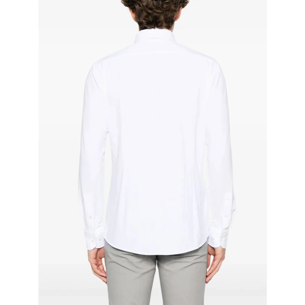 Hugo Boss Casual Katoenen Overhemd voor Mannen White Heren