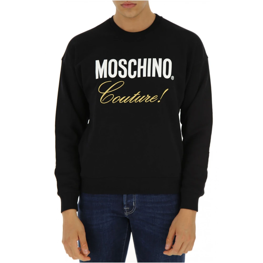 Moschino Trainingsshirt Comfortabele en Stijlvolle Sweatshirt Black Heren