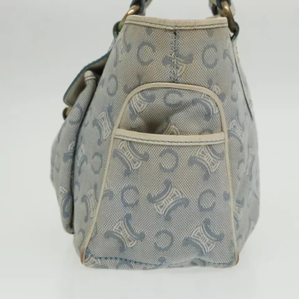 Celine Vintage Pre-owned Canvas handbags Blue Dames