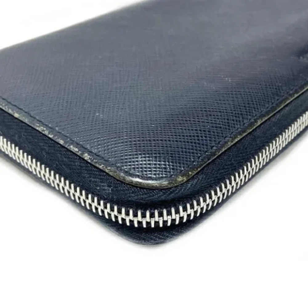Prada Vintage Pre-owned Leather wallets Blue Dames