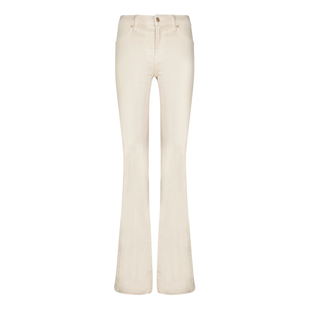 7 For All Mankind Jeans Flare Beige Dames