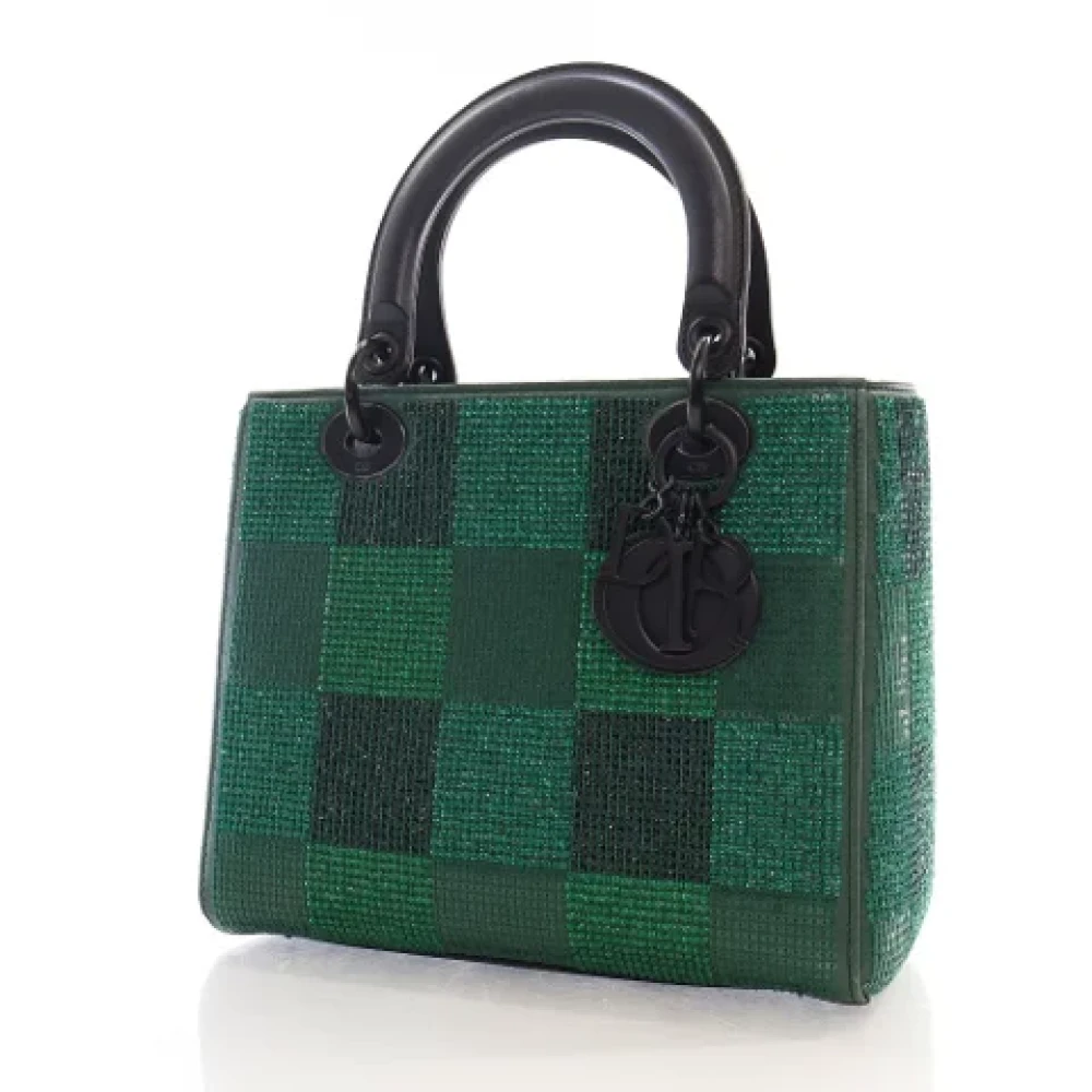 Dior Vintage Pre-owned Leather dior-bags Green Dames