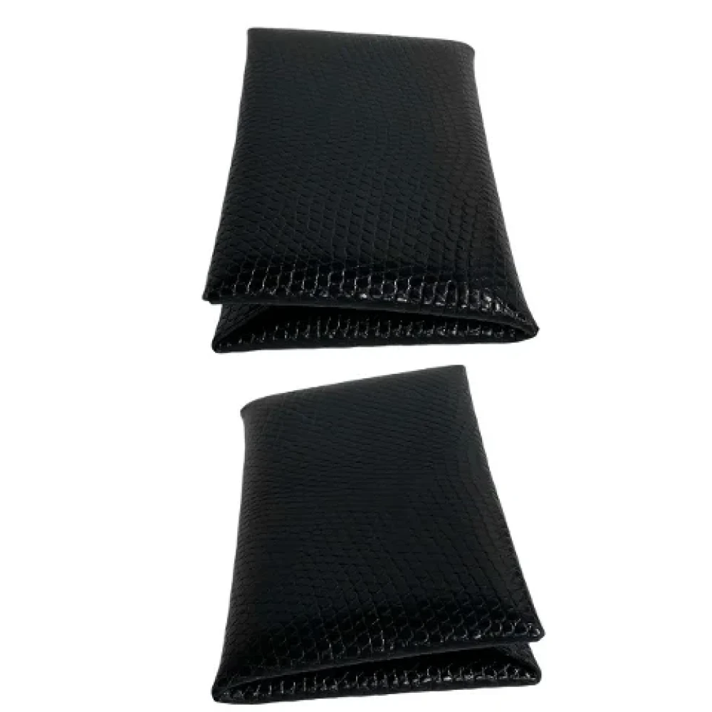 Hermès Vintage Pre-owned Leather wallets Black Dames