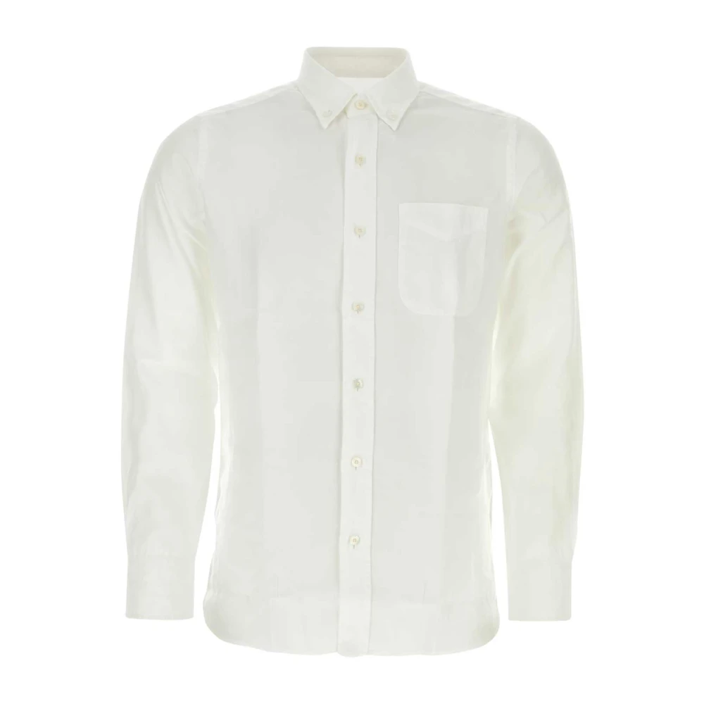 Tom Ford Witte Lyocell Shirt Klassiek Model White Heren