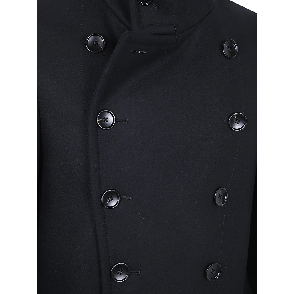 Tom Ford Lange Jas voor Stijlvolle Buitenkleding Black Heren