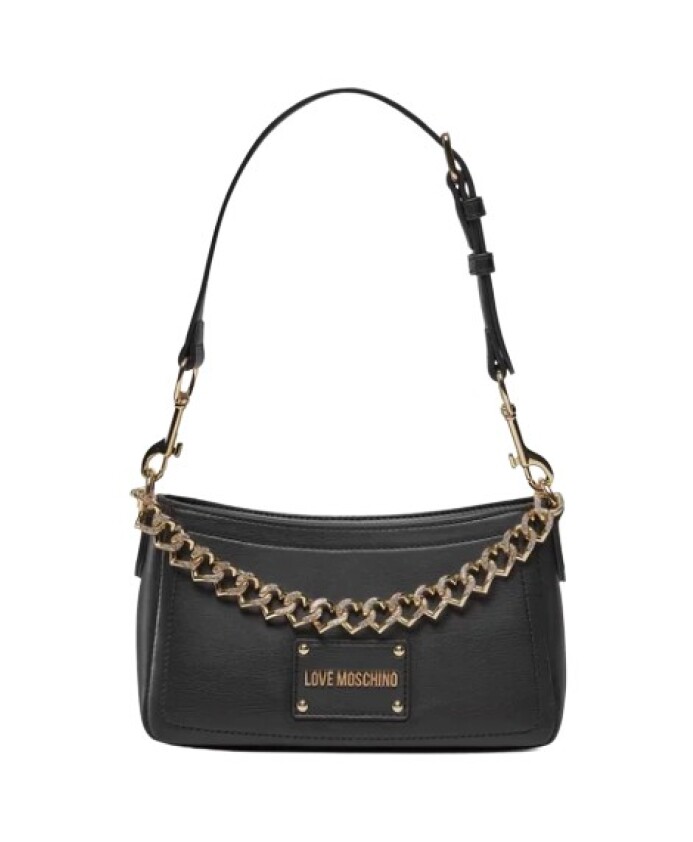 black-hand-bag-with-chain-decoration
