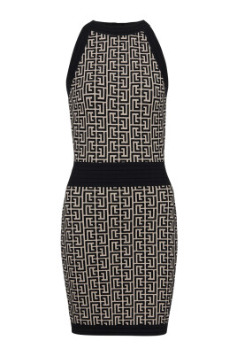 robe-en-maille-a-monogramme
