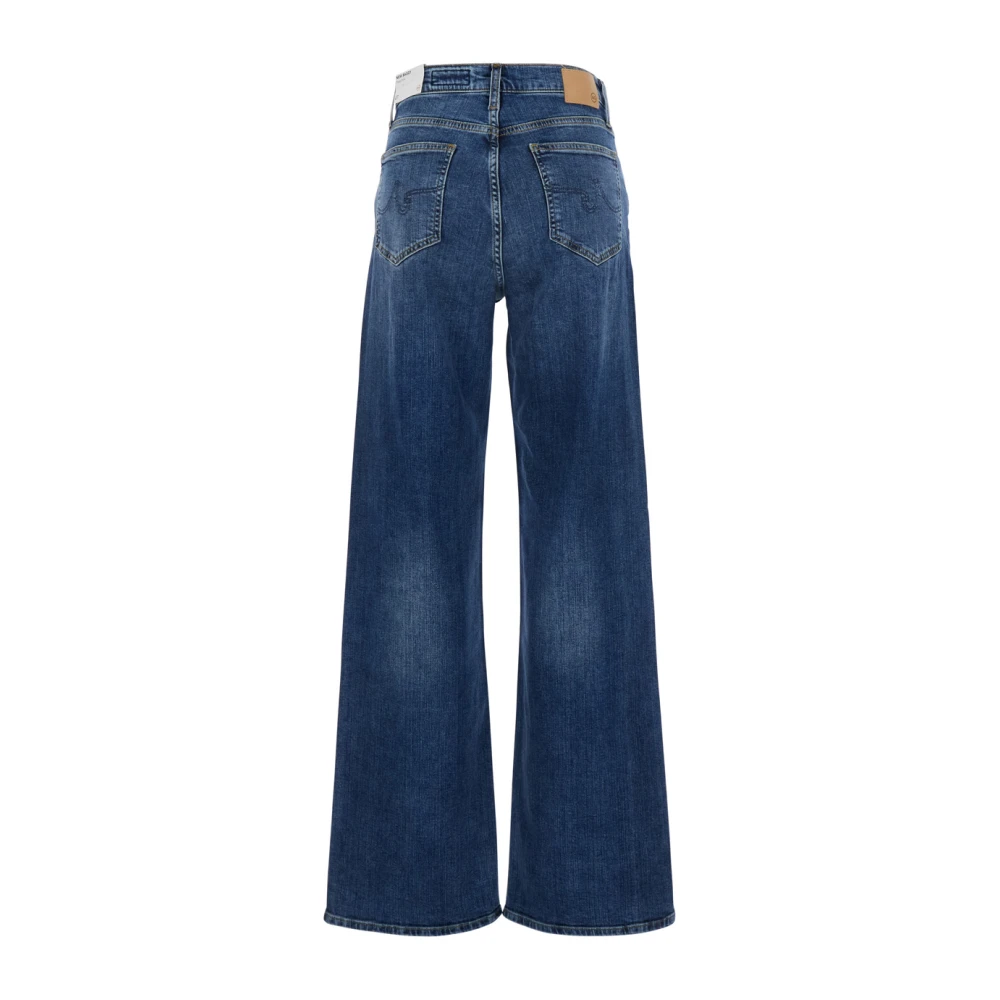 adriano goldschmied Blauwe Denim Jeans met Logopatch Blue Dames