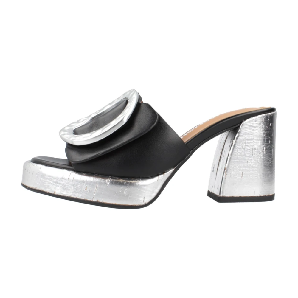 Noa Harmon Donna Nero Mules Con Tacco Eleganti Per Donne