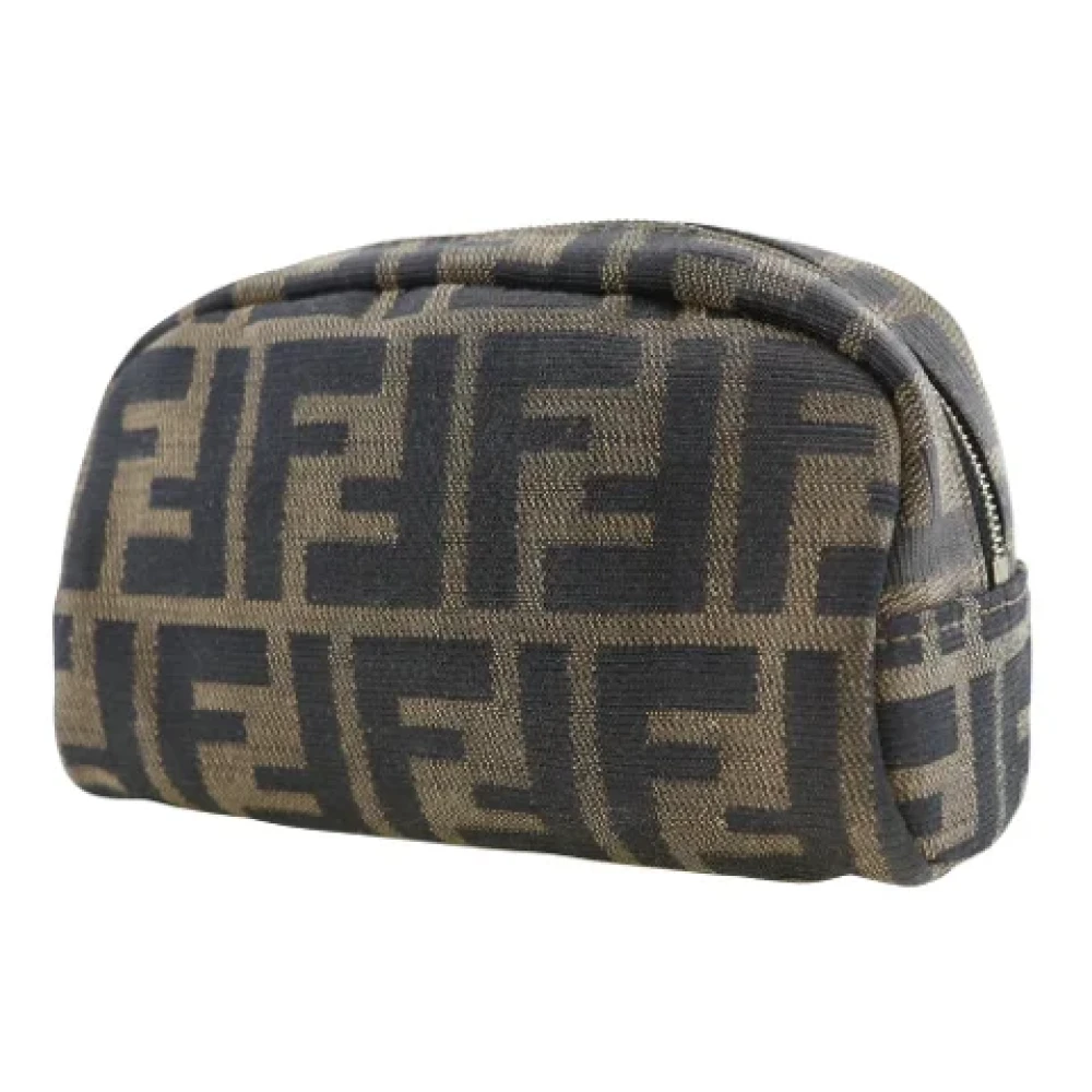 Fendi Vintage Pre-owned Canvas clutches Brown Dames
