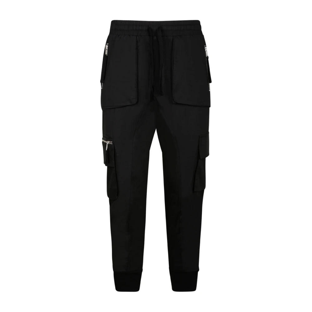 Drop Crotch Black Trousers with Pockets | Thom Krom