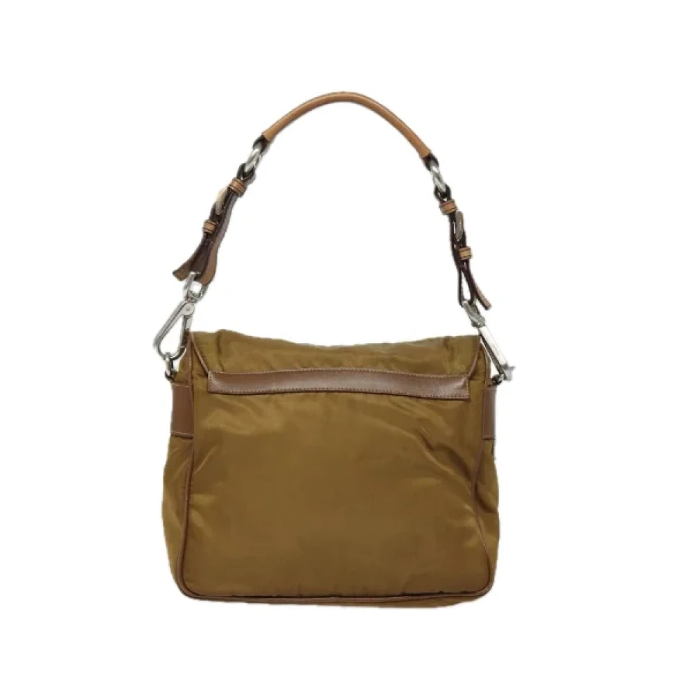 Prada Vintage Pre-owned Nylon prada-bags Brown Dames