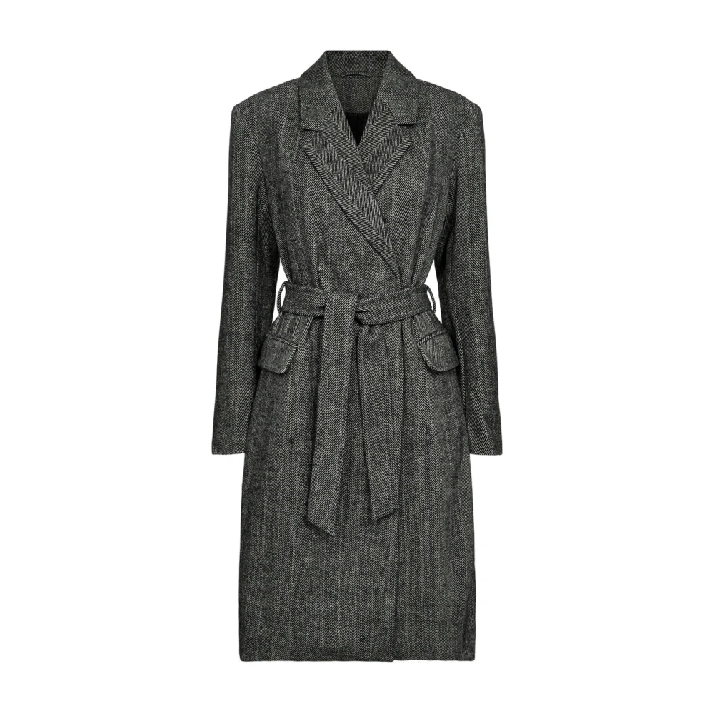 Harry Double Coat i Herringbone Mønster