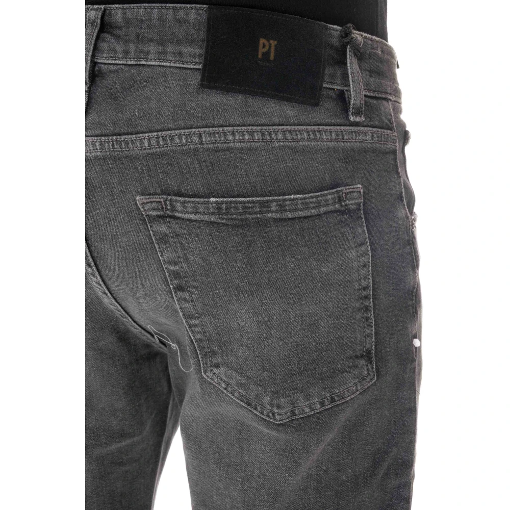 PT Torino Grijze Denim Carrot Fit Jeans Gray Heren