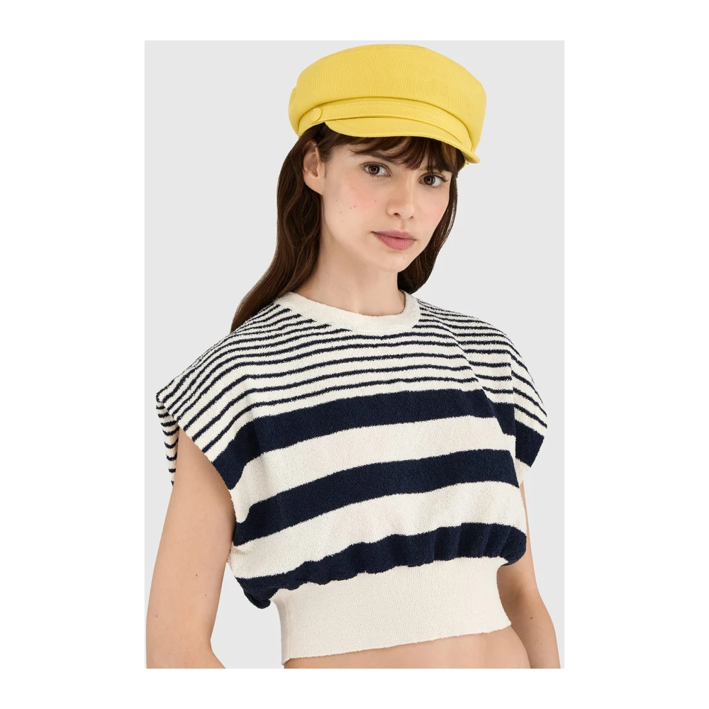 Borsalino Zomer Beret Collectie 2023 Yellow Dames