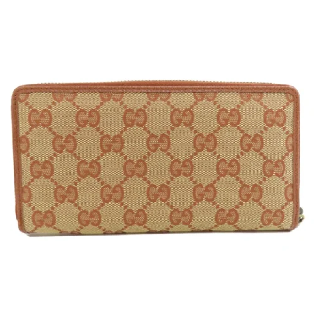 Gucci Vintage Pre-owned Canvas wallets Brown Dames