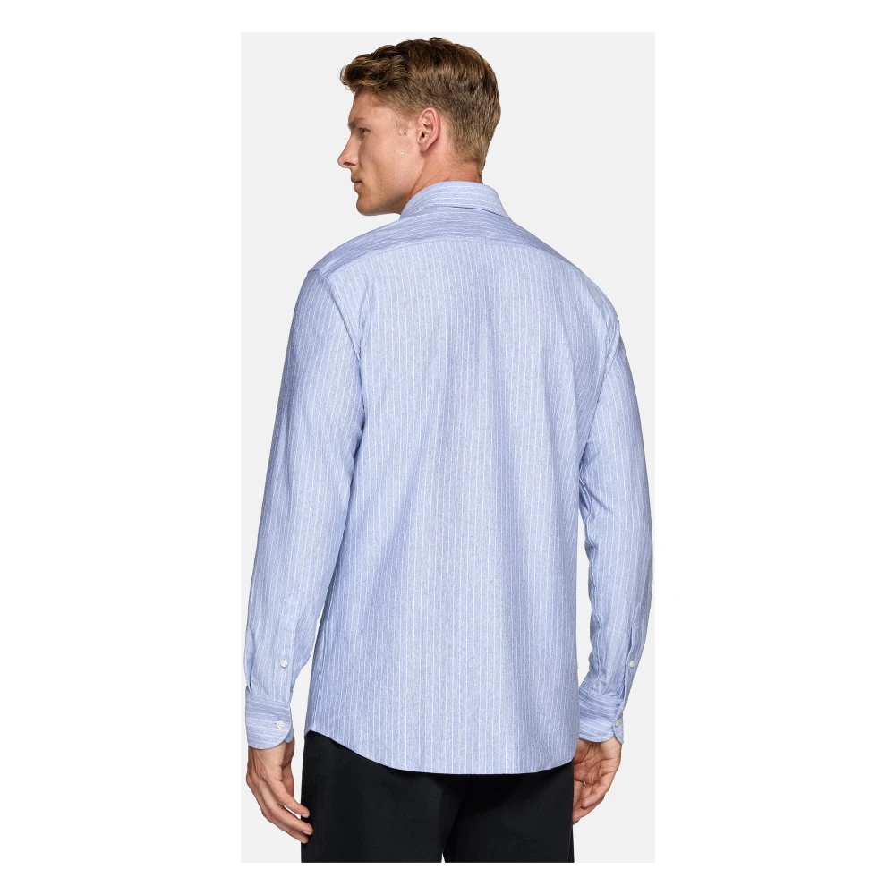 Boggi Milano Regular Fit Polo Shirt van katoenen jersey Blue Heren