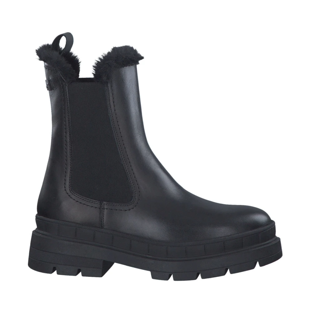 Tamaris Women's Black Leather Bootie