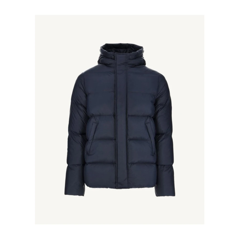 Jott Prestige 2.0 Winterjas Met Capuchon Patch Logo Blue Heren