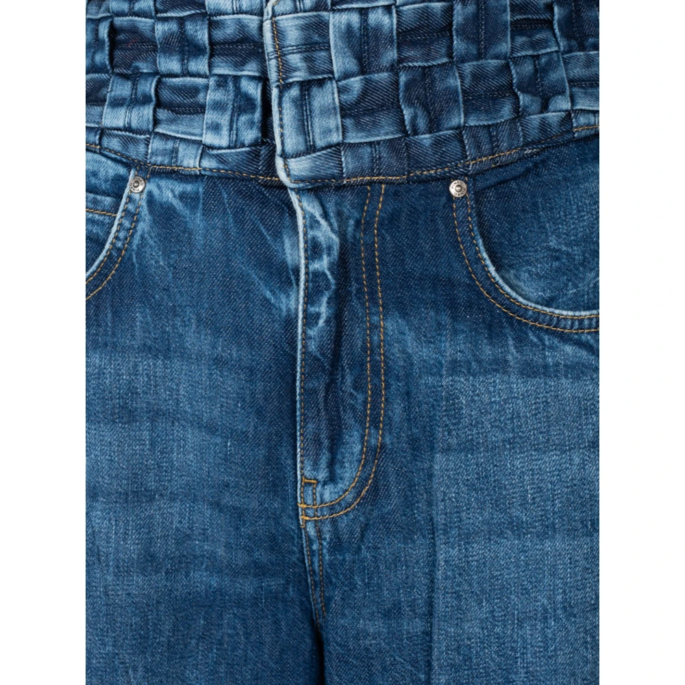 pinko Casual geruite broek Blue Dames