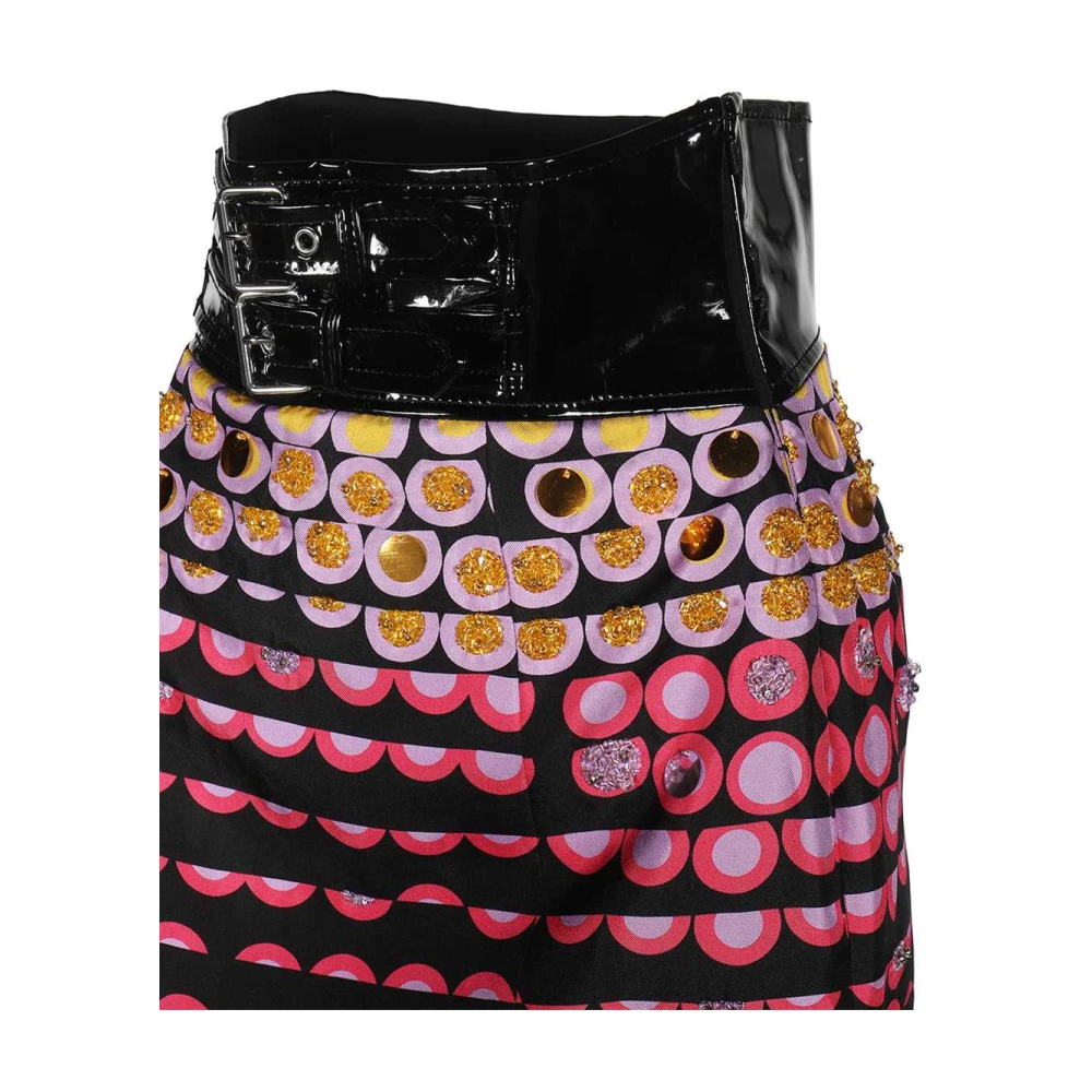 Moschino Zijden rok met print Multicolor Dames