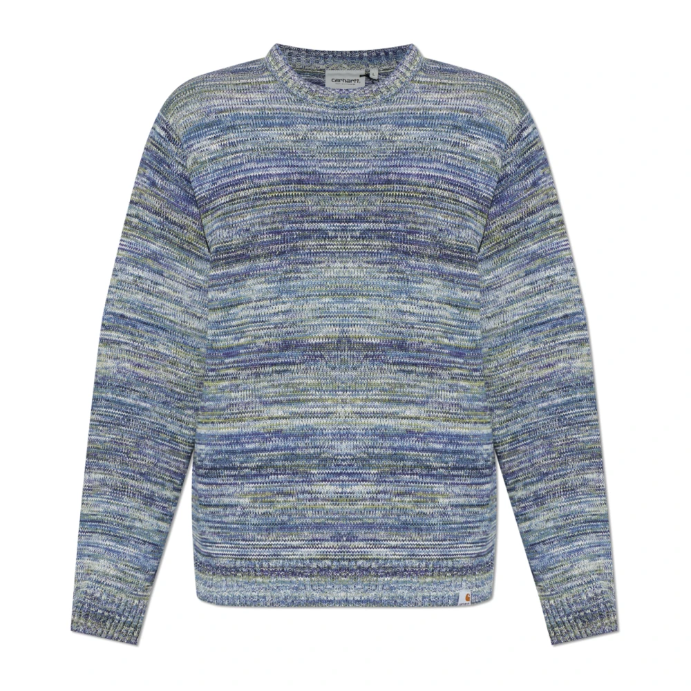 Carhartt Wip Men's Blue Keenan Jumper - Round-Neck Knitwear - L - Knitwear