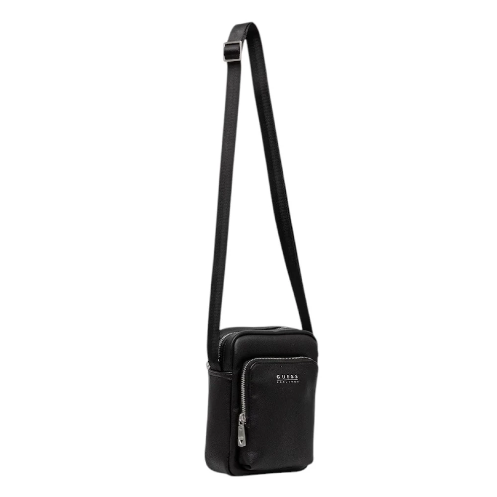 Guess Men's Black Cross Body Messenger, One Size, Milano Messenger Bag