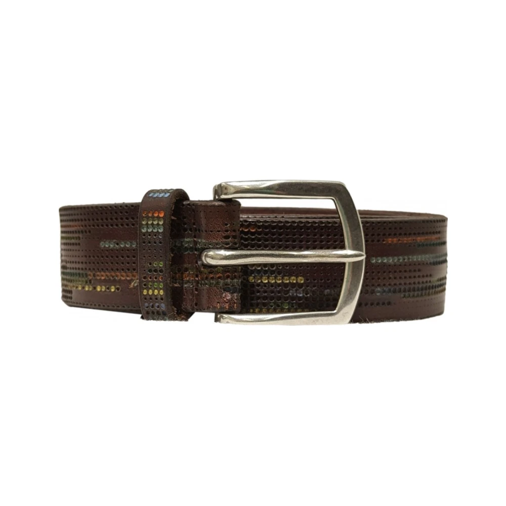 Orciani Men's Brown Leather Belt