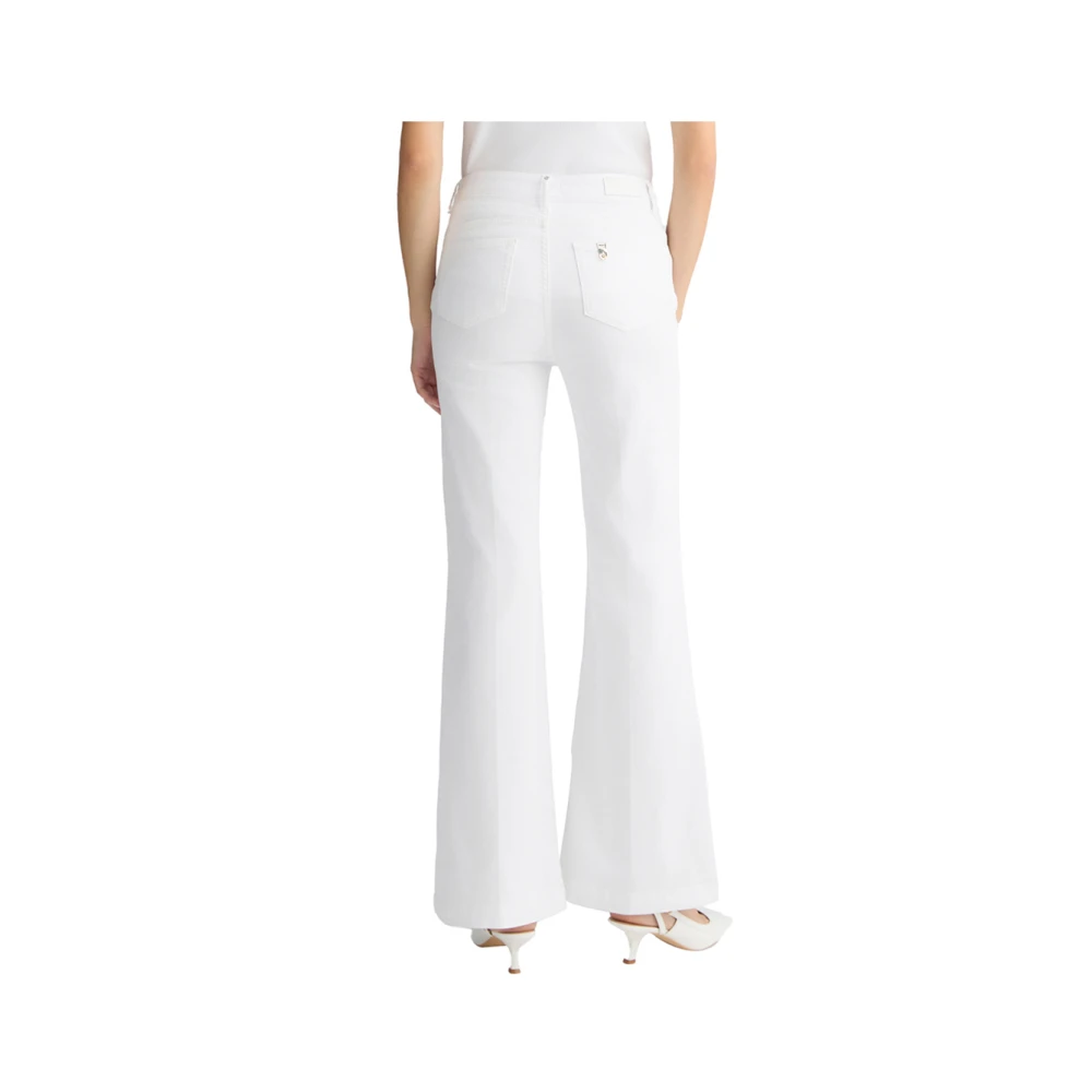 Liu Jo Witte elegante broek White Dames