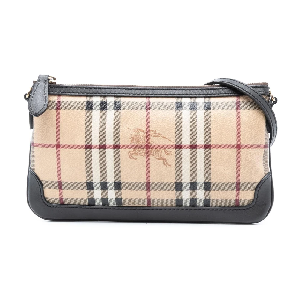 Burberry Vintage Women's Brown Pre-Owned Vintage Check Crossbody Bag