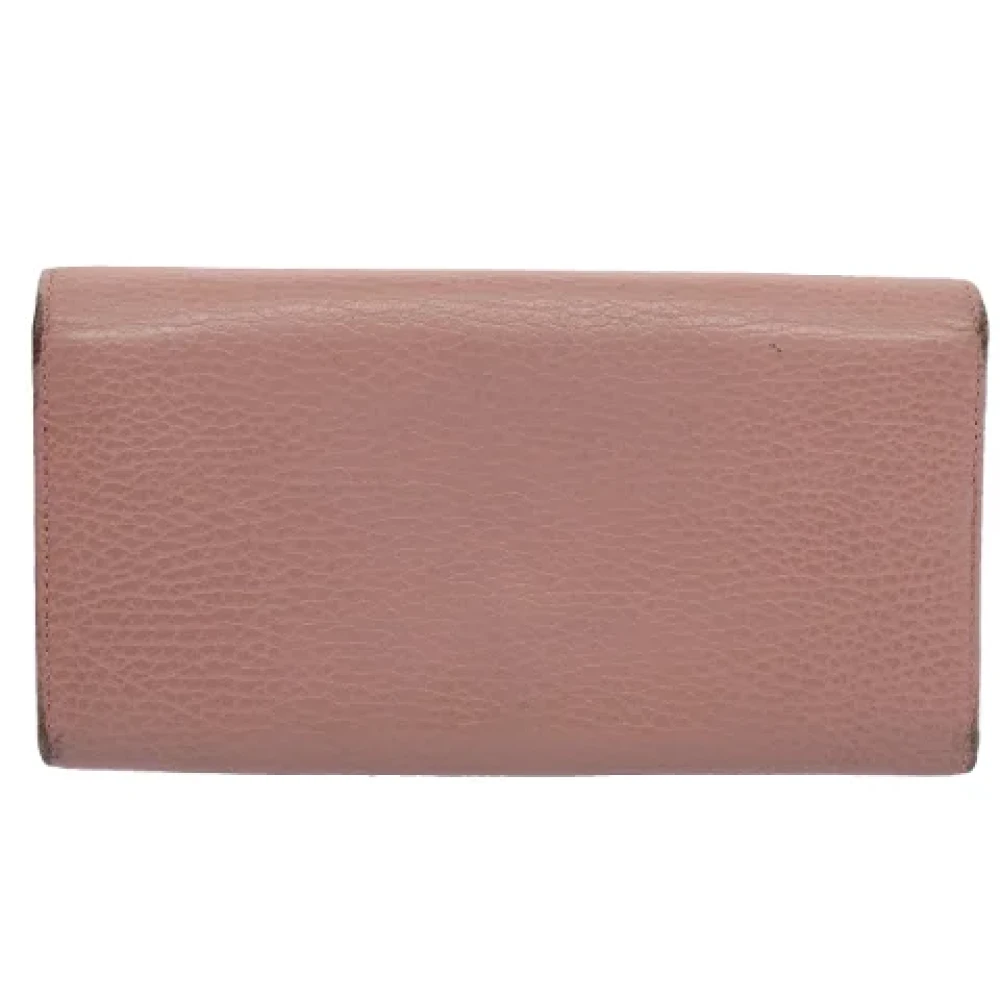 Gucci Vintage Pre-owned Leather wallets Pink Dames