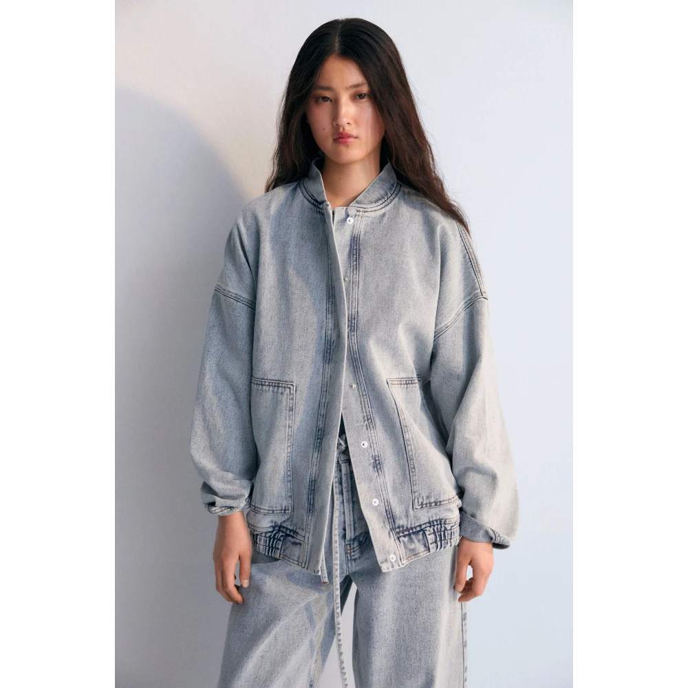 The New Society Chios Vrouw Bomber Blue Dames