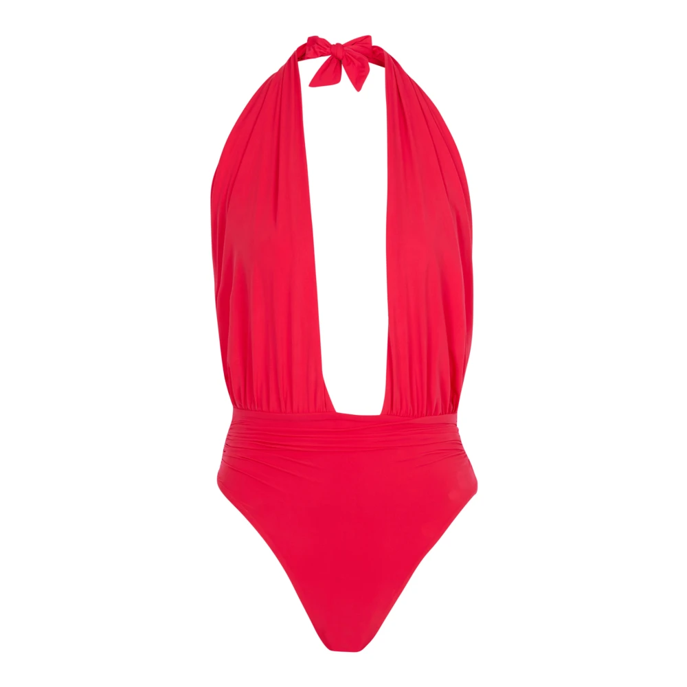 Balmain Donna Rosso - Costume Da Bagno Intero - Swimwear - 2XS