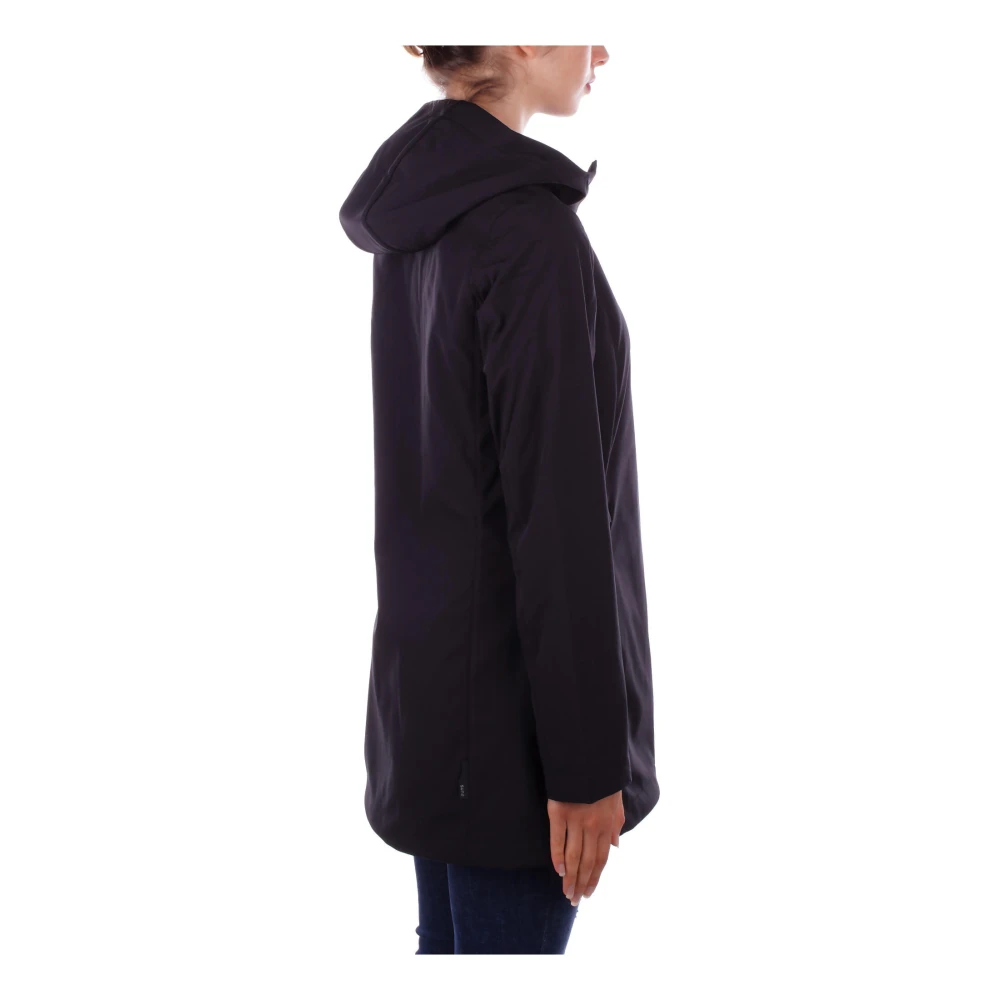 Suns Zwarte Hoodie met Ritssluiting Black Dames
