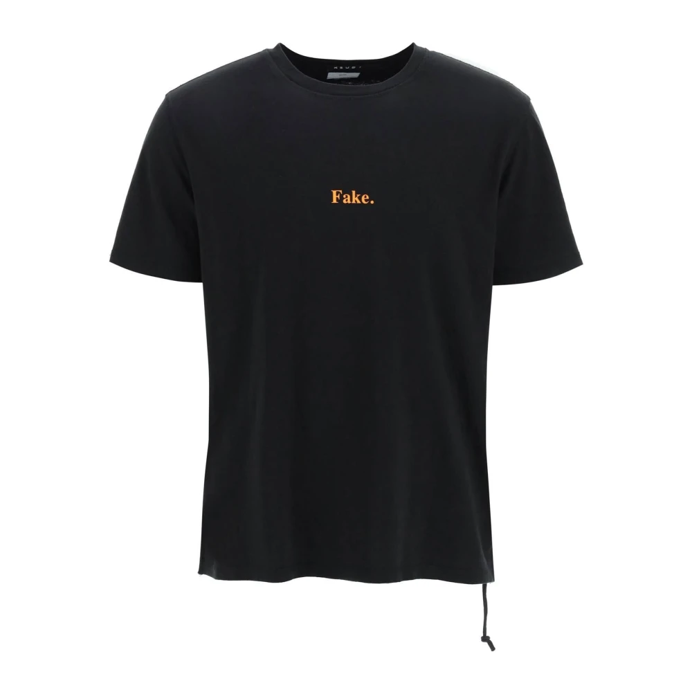 Ksubi Fake Print T-Shirt Black Heren