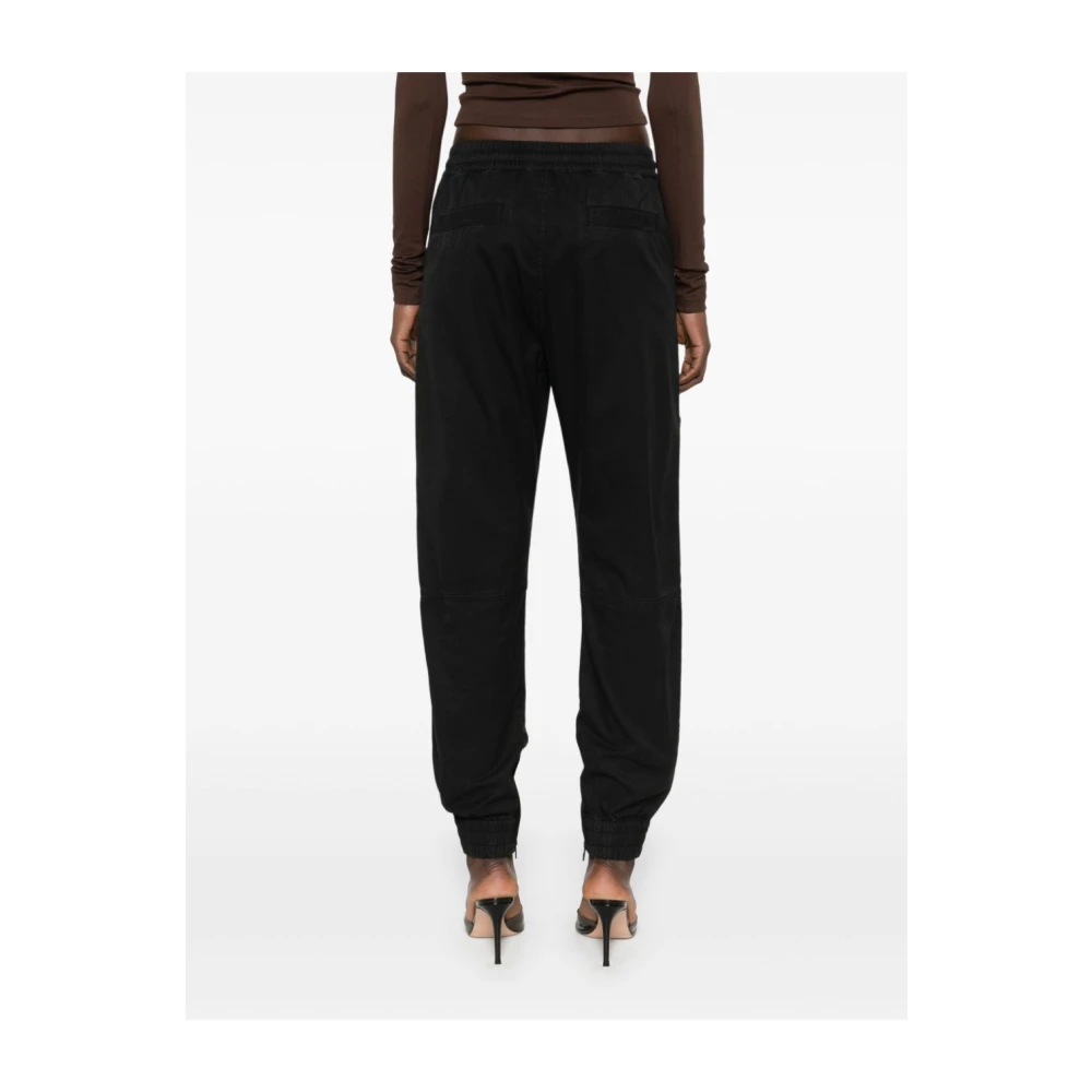 Diesel Zwarte Cargo Broek met Elastische Tailleband Black Dames